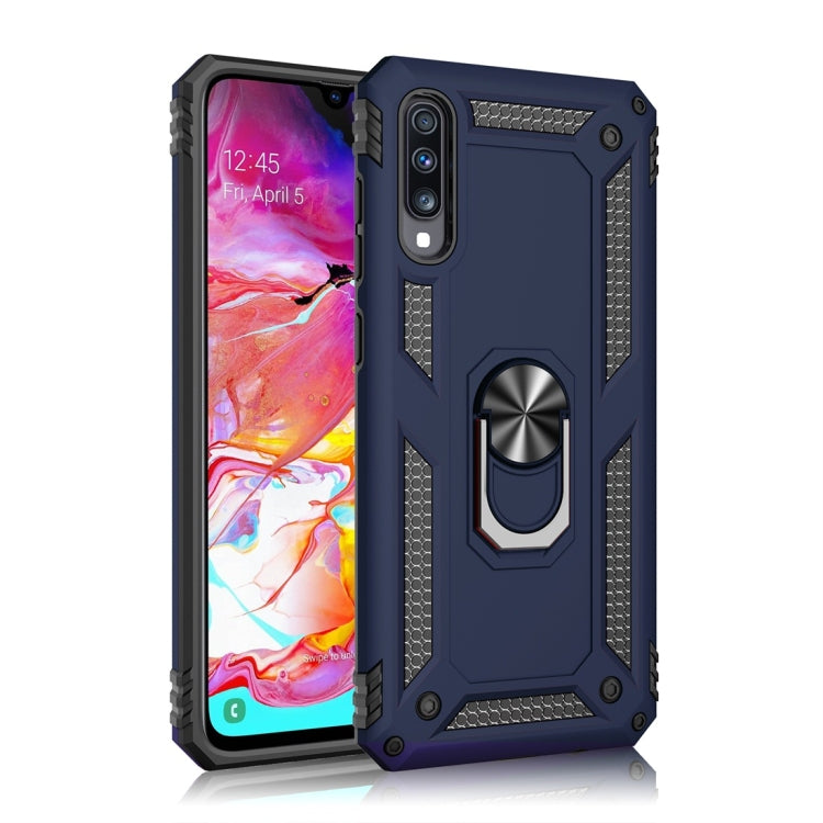 Coque de protection antichoc Armor en TPU et PC pour Galaxy A70, avec support rotatif à 360 degrés.