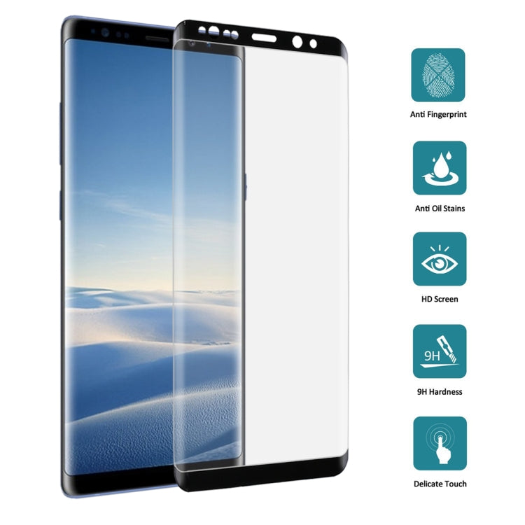 For Galaxy Note 8 0.3mm 9H Surface Hardness 3D Explosion-proof Full Screen Tempered Glass Film