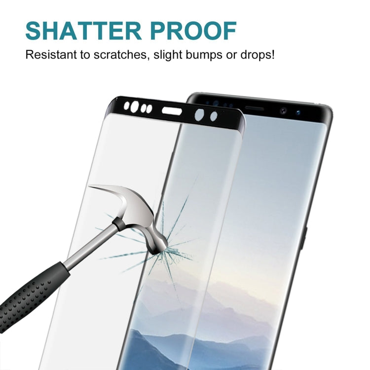 For Galaxy Note 8 0.3mm 9H Surface Hardness 3D Explosion-proof Full Screen Tempered Glass Film