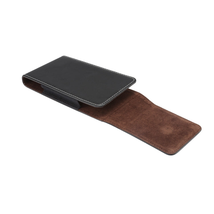 Men Lambskin Texture Multi-functional Universal Mobile Phone Waist Pack Leather Case for 6.3 Inch or Below Smartphones, For 6.3 inch