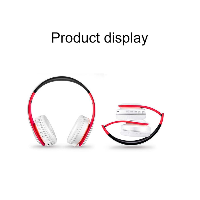 LPT660 Wireless Folding Sports Stereo Music Bluetooth Phones Earphones Support TF Card