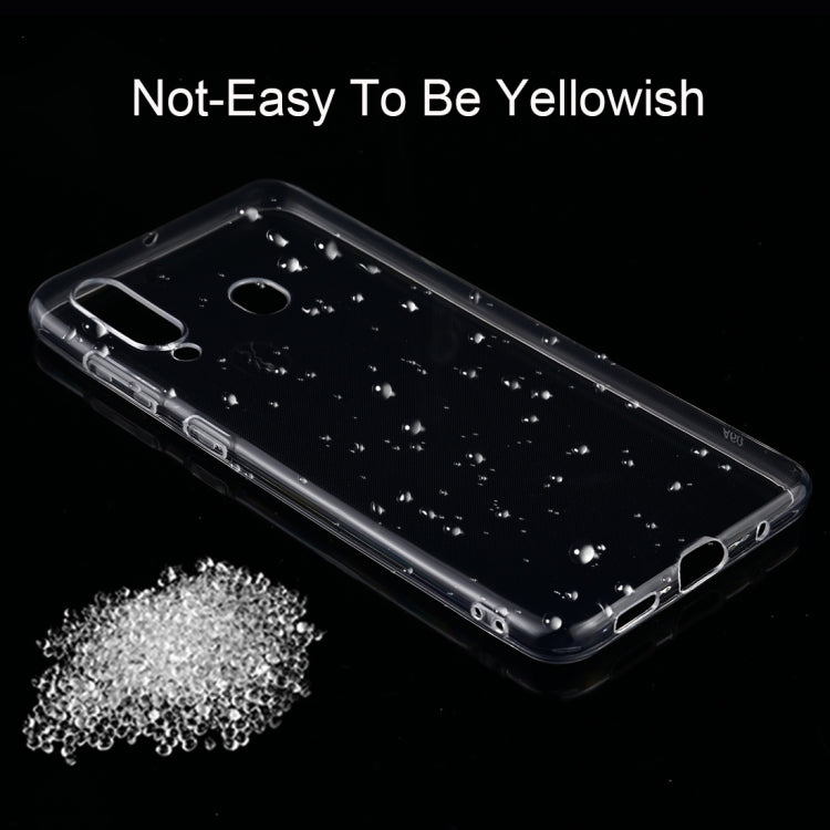 0.75mm Ultrathin Transparent TPU Soft Protective Case for Samsung Galaxy A60, For Samsung Galaxy A60