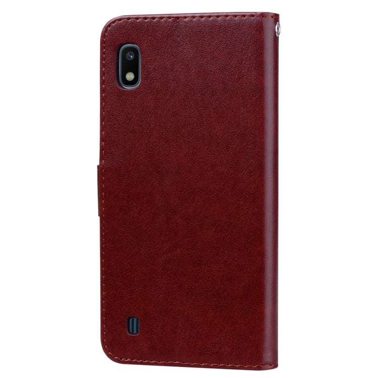 Rose Embossed Horizontal Flip PU Leather Case for Galaxy A10, with Holder & Card Slots & Wallet