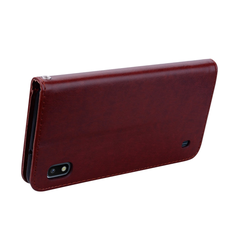 Rose Embossed Horizontal Flip PU Leather Case for Galaxy A10, with Holder & Card Slots & Wallet