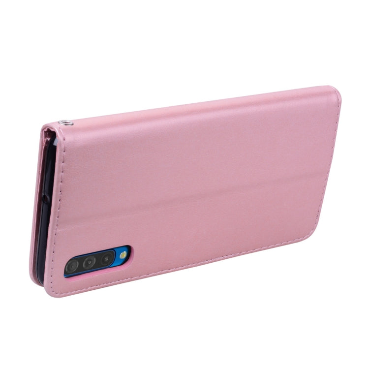 Rose Embossed Horizontal Flip PU Leather Case for Galaxy A50, with Holder & Card Slots & Wallet, For Samsung Galaxy A50