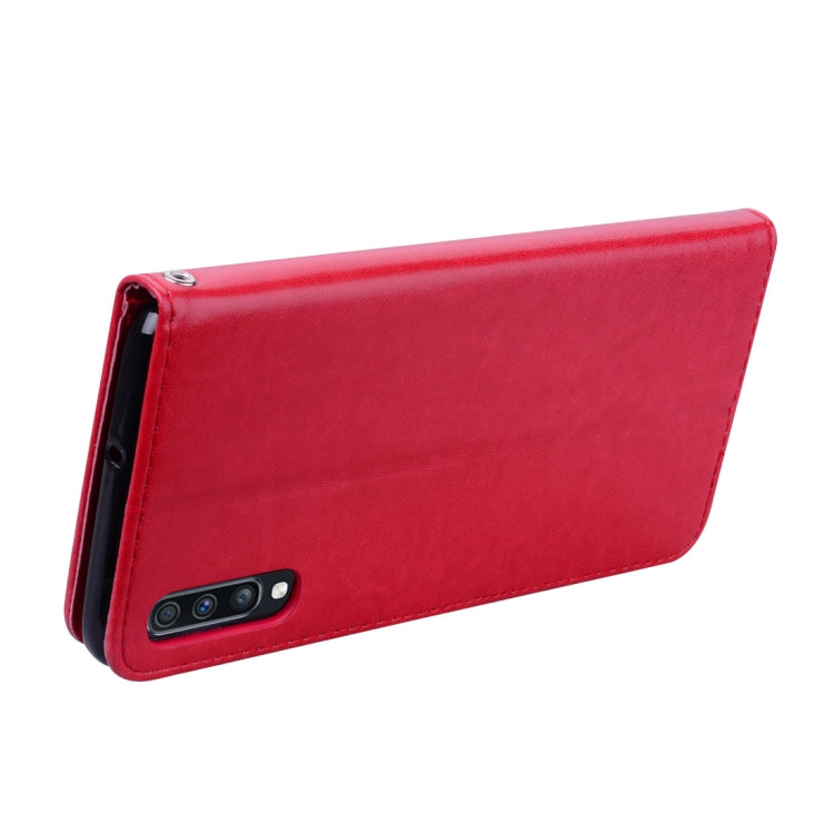 Rose Embossed Horizontal Flip PU Leather Case for Galaxy A70, with Holder & Card Slots & Wallet, For Samsung Galaxy A70