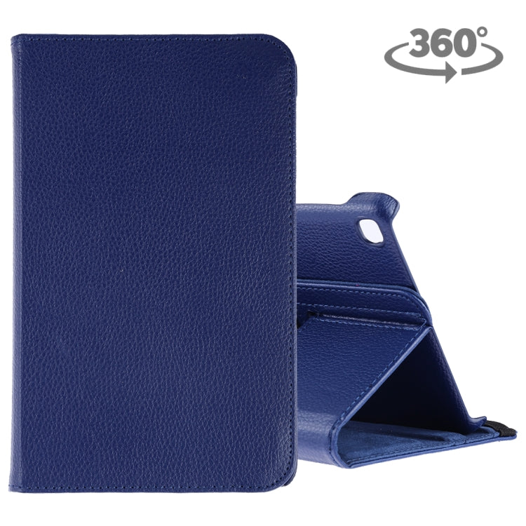 Étui en cuir à rabat horizontal et rotation à 360 degrés, texture litchi, pour Galaxy Tab A 8 (2019) / P200 / P205, avec support