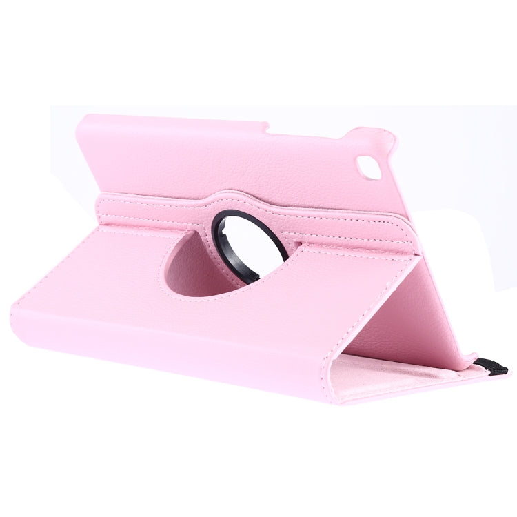 Étui en cuir à rabat horizontal et rotation à 360 degrés, texture litchi, pour Galaxy Tab A 8 (2019) / P200 / P205, avec support