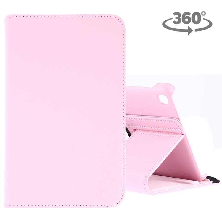 Étui en cuir à rabat horizontal et rotation à 360 degrés, texture litchi, pour Galaxy Tab A 8 (2019) / P200 / P205, avec support