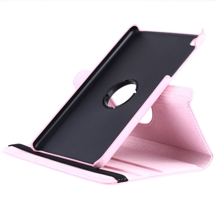 Étui en cuir à rabat horizontal et rotation à 360 degrés, texture litchi, pour Galaxy Tab A 8 (2019) / P200 / P205, avec support