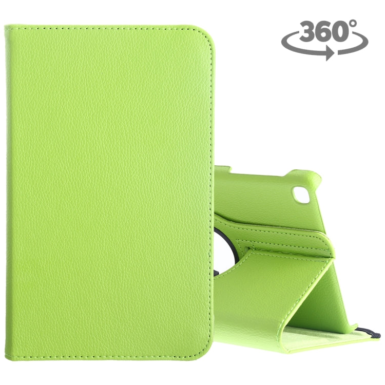 Étui en cuir à rabat horizontal et rotation à 360 degrés, texture litchi, pour Galaxy Tab A 8 (2019) / P200 / P205, avec support