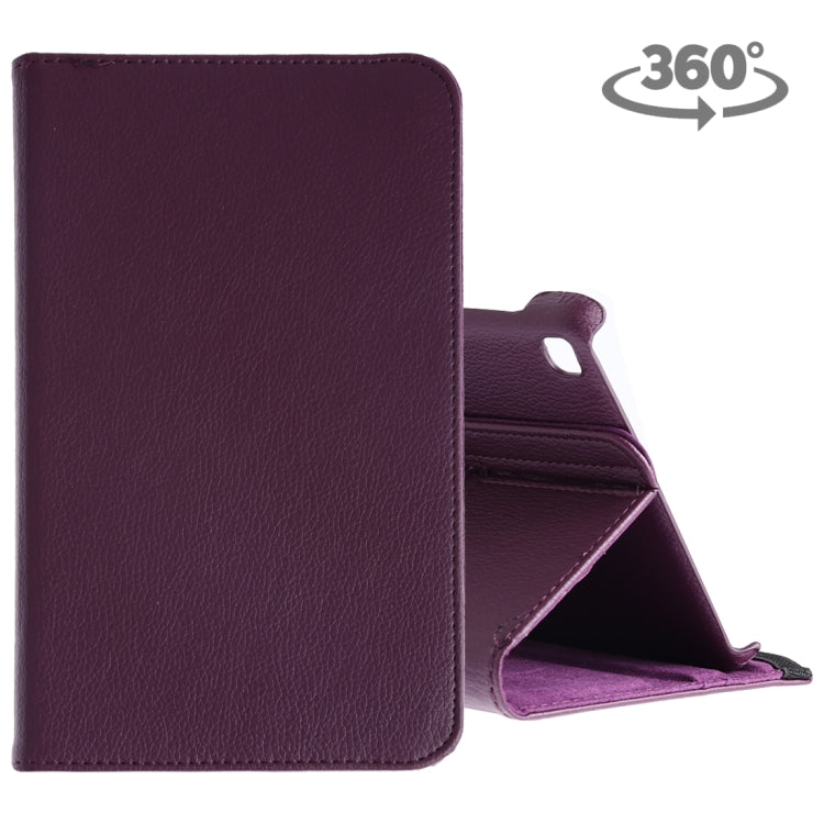Étui en cuir à rabat horizontal et rotation à 360 degrés, texture litchi, pour Galaxy Tab A 8 (2019) / P200 / P205, avec support