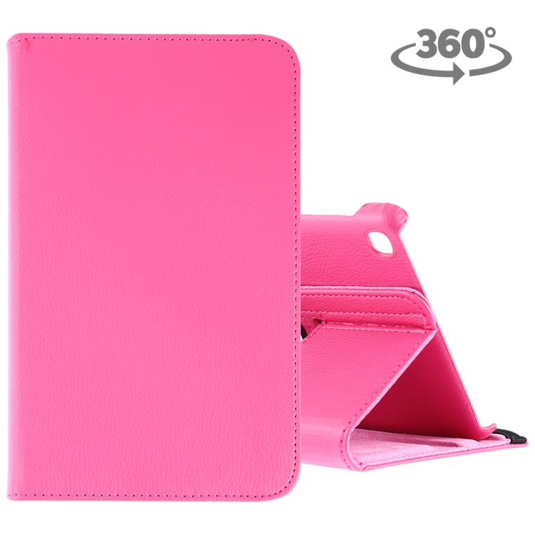 Étui en cuir à rabat horizontal et rotation à 360 degrés, texture litchi, pour Galaxy Tab A 8 (2019) / P200 / P205, avec support