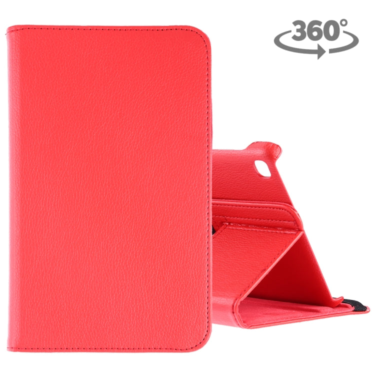 Étui en cuir à rabat horizontal et rotation à 360 degrés, texture litchi, pour Galaxy Tab A 8 (2019) / P200 / P205, avec support