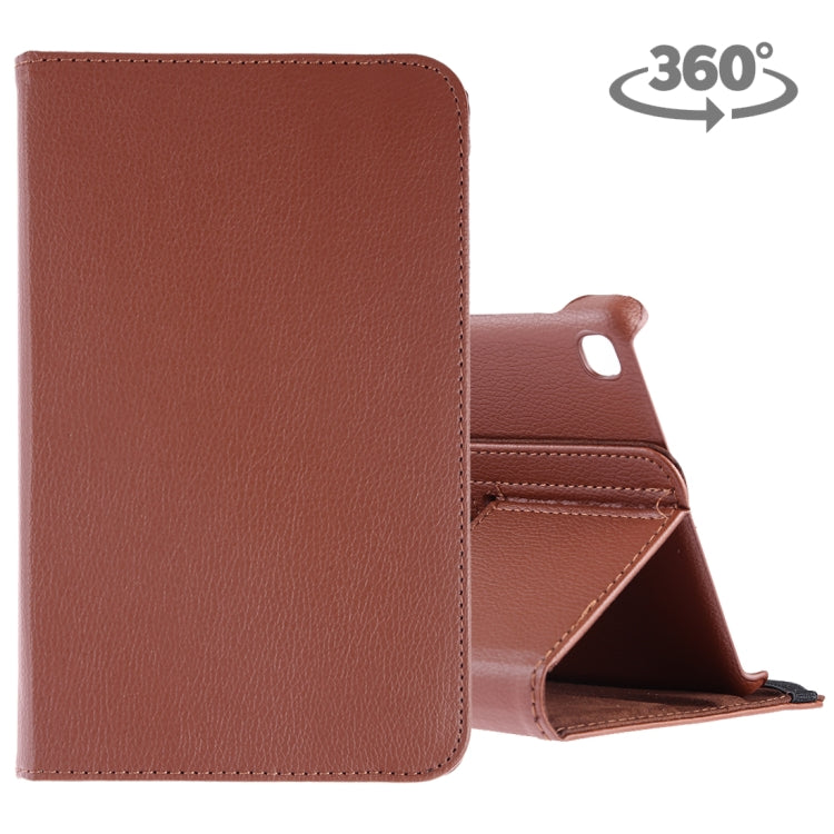 Étui en cuir à rabat horizontal et rotation à 360 degrés, texture litchi, pour Galaxy Tab A 8 (2019) / P200 / P205, avec support
