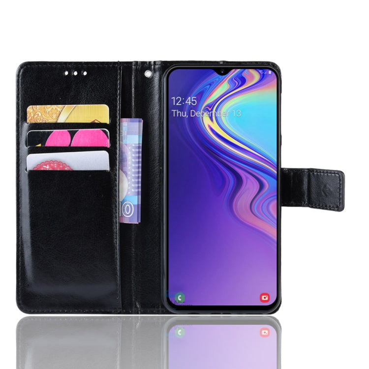 Crazy Horse Texture Horizontal Flip Leather Case for Galaxy M20, with Holder & Card Slots & Wallet, Galaxy M20 (Retro), Galaxy M20
