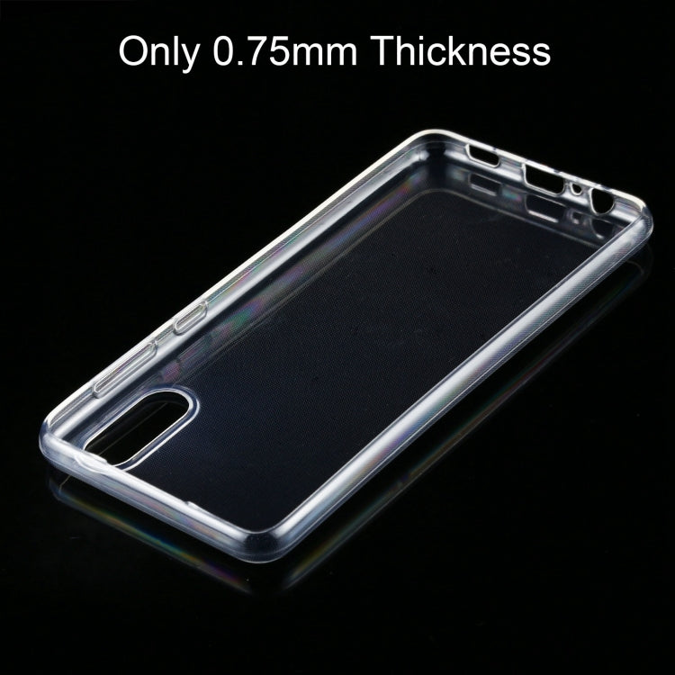 For Samsung Galaxy A02 0.75mm Ultra-thin Transparent TPU Soft Protective Case, For Samsung Galaxy A02
