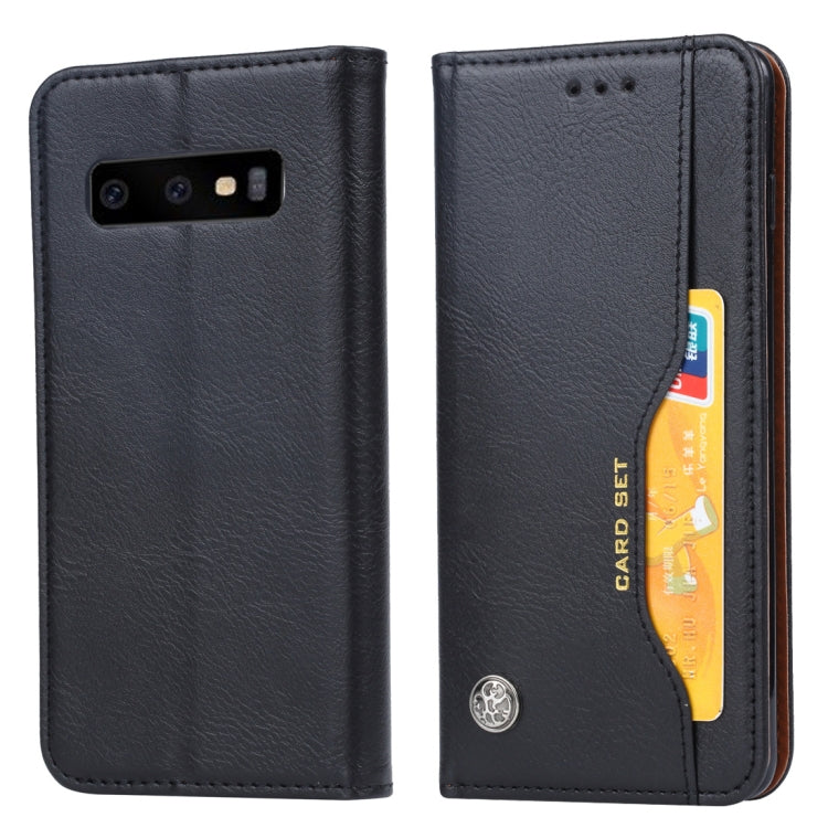 Knead Skin Texture Horizontal Flip Leather Case for Galaxy S10e, with Photo Frame & Holder & Card Slots & Wallet, For Galaxy S10e