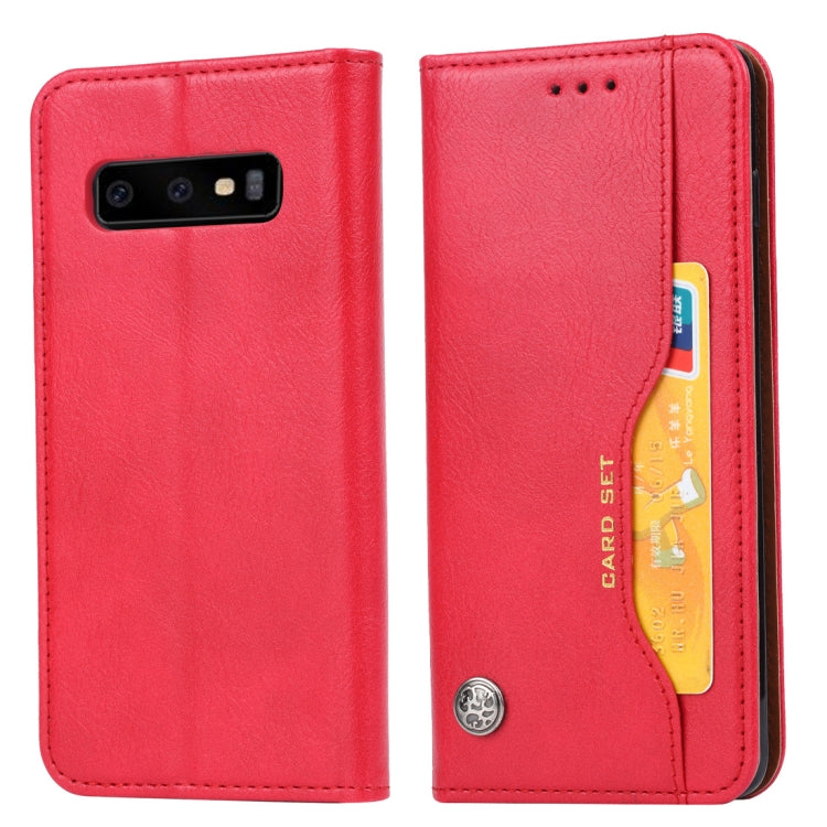 Knead Skin Texture Horizontal Flip Leather Case for Galaxy S10e, with Photo Frame & Holder & Card Slots & Wallet, For Galaxy S10e