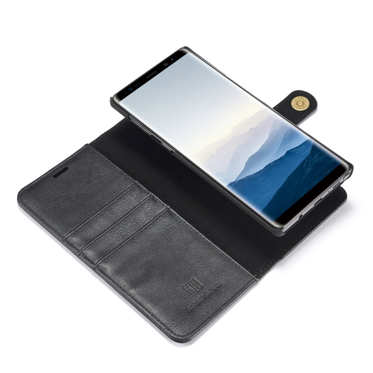 DG.MING Crazy Horse Texture Flip Detachable Magnetic Leather Case for Galaxy Note 9, with Holder & Card Slots & Wallet, Galaxy Note 9
