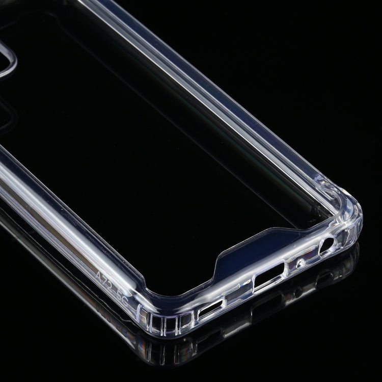 For Samsung Galaxy A72 Four-corner Shockproof Transparent TPU + PC Protective Case, For Samsung Galaxy A72