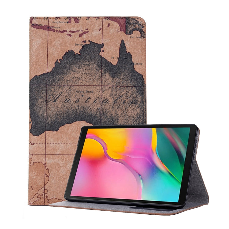 Map Texture Horizontal Flip Leather Case for Galaxy Tab A 8 (2019) P200 / P205,  with Holder & Card Slots & Wallet, Random Texture Delivery, For Galaxy Tab A 8 (2019)
