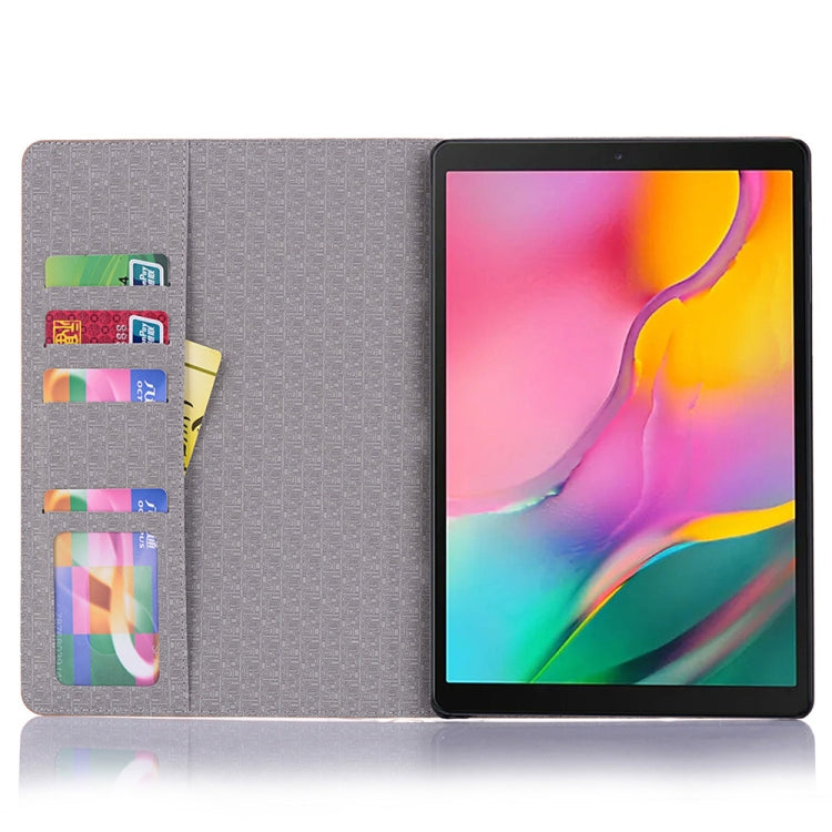 Étui à rabat horizontal en cuir texturé pour Galaxy Tab S5e 10.5 T720/T725, avec support, emplacements pour cartes et portefeuille, texture aléatoire, pour Galaxy Tab S5e