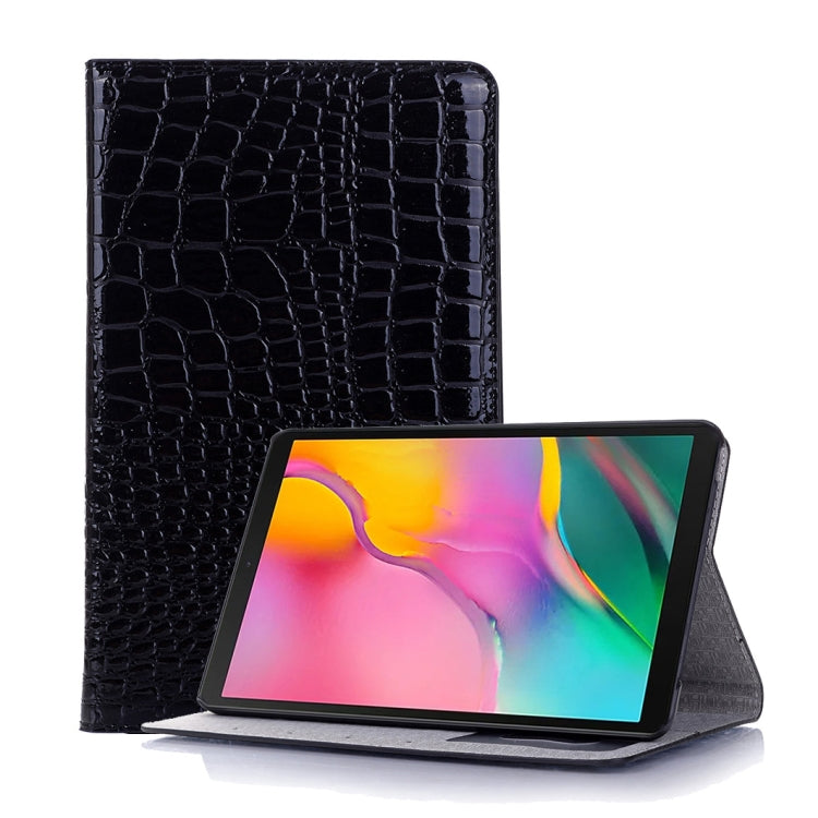 Étui à rabat horizontal en cuir effet crocodile pour Galaxy Tab A 8 (2019) P200/P205, avec support, emplacements pour cartes et portefeuille. Pour Galaxy Tab A 8 (2019)