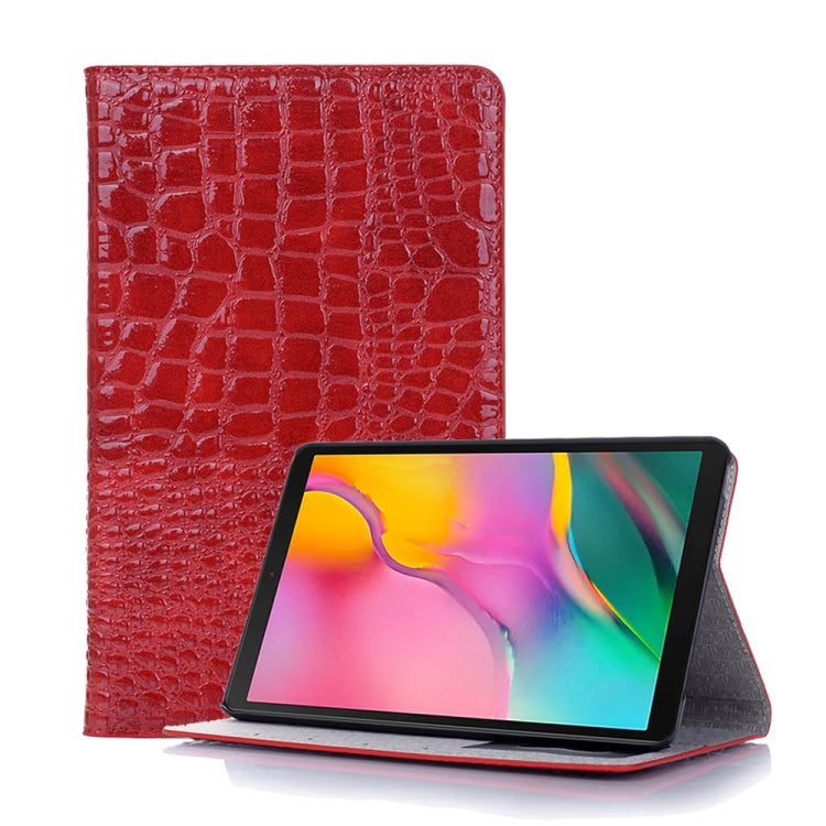 Étui à rabat horizontal en cuir effet crocodile pour Galaxy Tab A 8 (2019) P200/P205, avec support, emplacements pour cartes et portefeuille. Pour Galaxy Tab A 8 (2019)