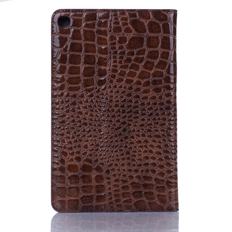 Étui à rabat horizontal en cuir effet crocodile pour Galaxy Tab A 8 (2019) P200/P205, avec support, emplacements pour cartes et portefeuille. Pour Galaxy Tab A 8 (2019)