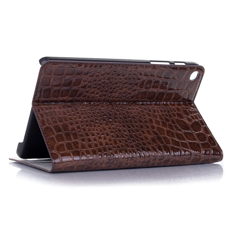 Étui à rabat horizontal en cuir effet crocodile pour Galaxy Tab A 8 (2019) P200/P205, avec support, emplacements pour cartes et portefeuille. Pour Galaxy Tab A 8 (2019)