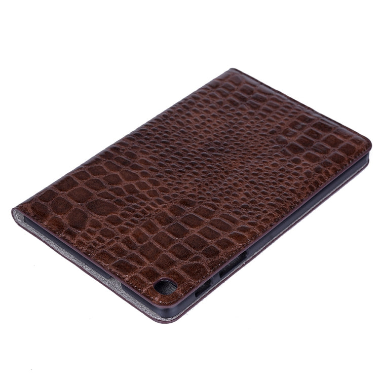 Étui à rabat horizontal en cuir effet crocodile pour Galaxy Tab A 8 (2019) P200/P205, avec support, emplacements pour cartes et portefeuille. Pour Galaxy Tab A 8 (2019)