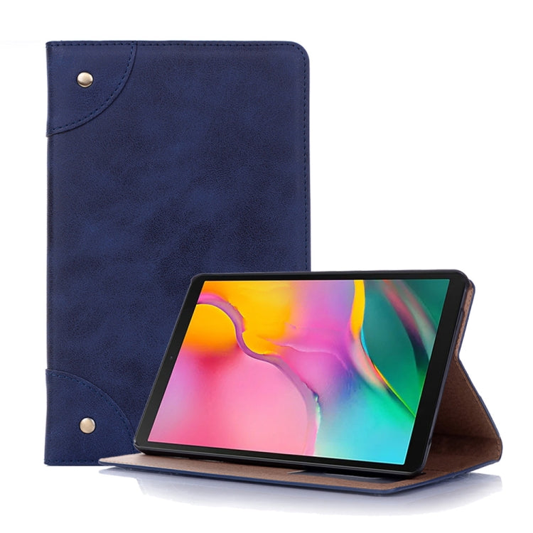 Étui en cuir à rabat horizontal style livre rétro pour Galaxy Tab A 8 (2019) P200 / P205, avec support, emplacements pour cartes et portefeuille, pour Galaxy Tab A 8 (2019)
