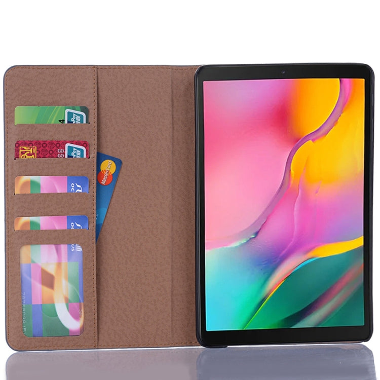 Étui en cuir à rabat horizontal style livre rétro pour Galaxy Tab A 8 (2019) P200 / P205, avec support, emplacements pour cartes et portefeuille, pour Galaxy Tab A 8 (2019)