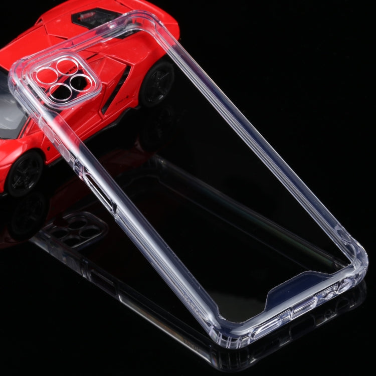 For Samsung Galaxy A22 5G Four-corner Shockproof Transparent TPU + PC Protective Case, For Samsung Galaxy A22 5G