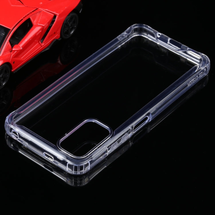 For Xiaomi Redmi Note 10 5G Four-corner Shockproof Transparent TPU + PC Protective Case, For Xiaomi Redmi Note 10 5G