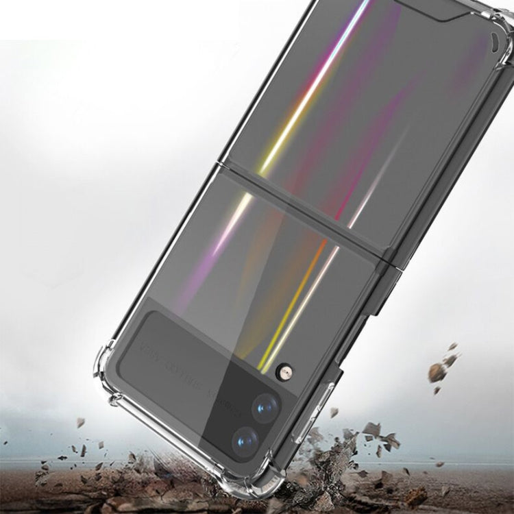 For Samsung Galaxy Z Flip3 5G Aurora PC + TPU Clear Four-corner Shockproof Protective Case, For Samsung Galaxy Z Flip3 5G