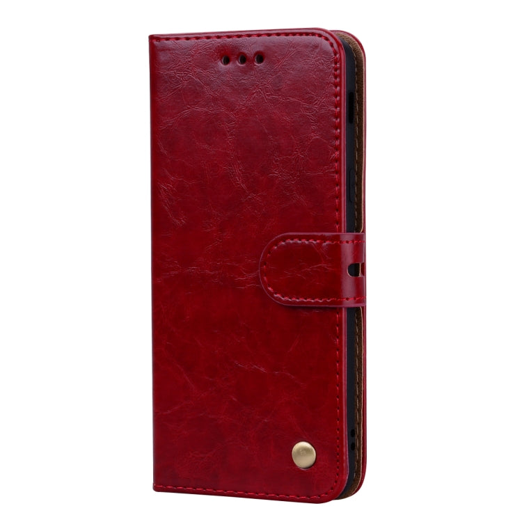 Business Style Oil Wax Texture Horizontal Flip Leather Case for Galaxy A6 (2018), with Holder & Card Slots & Wallet