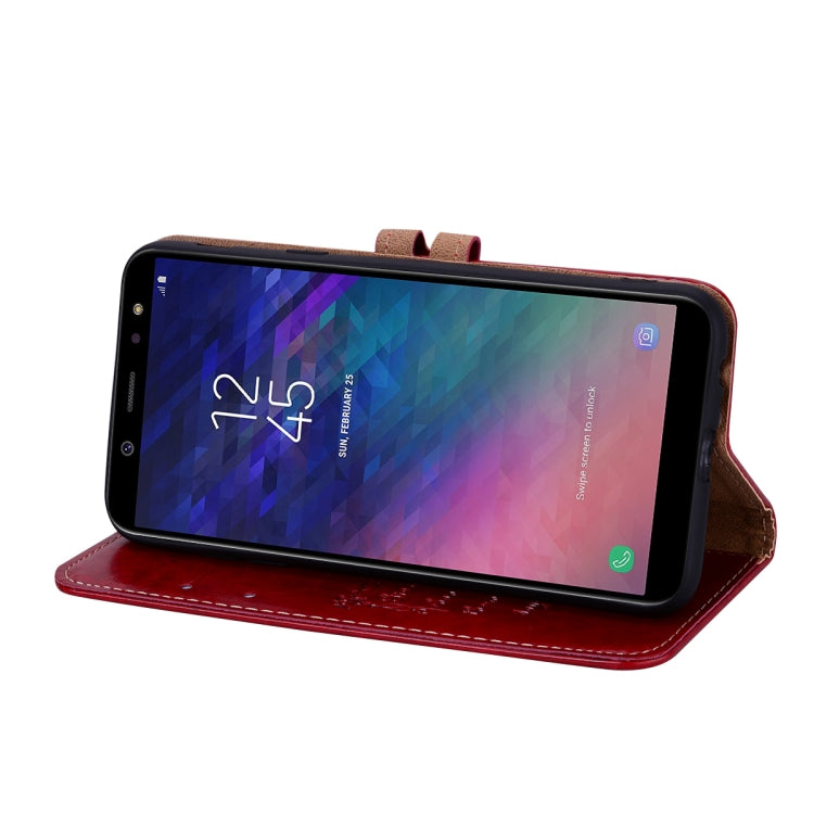 Business Style Oil Wax Texture Horizontal Flip Leather Case for Galaxy A6 (2018), with Holder & Card Slots & Wallet