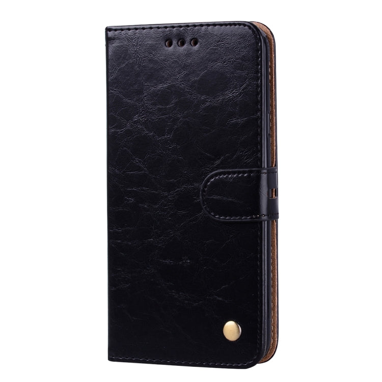 Business Style Oil Wax Texture Horizontal Flip Leather Case for Galaxy J4 (EU Version) (2018), with Holder & Card Slots & Wallet