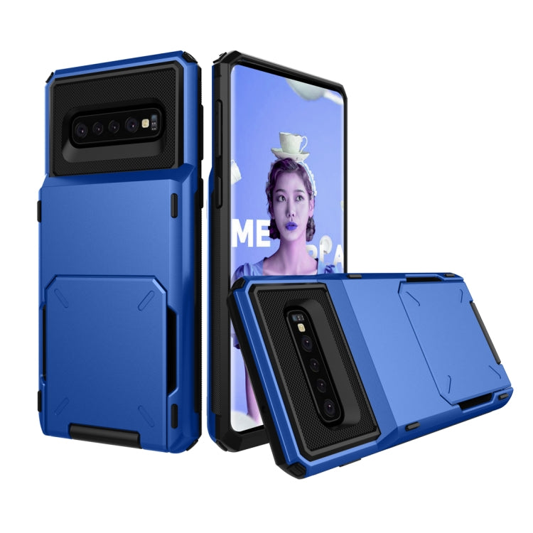 Shockproof TPU + PC Protective Case for Galaxy S10, with Card Slot