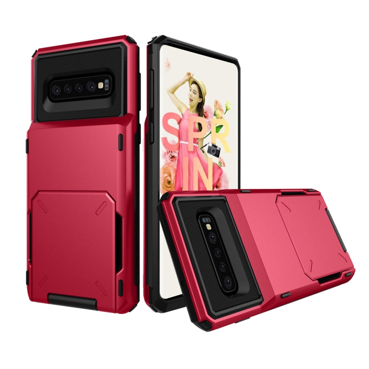 Shockproof TPU + PC Protective Case for Galaxy S10, with Card Slot