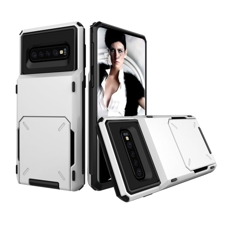 Shockproof TPU + PC Protective Case for Galaxy S10, with Card Slot