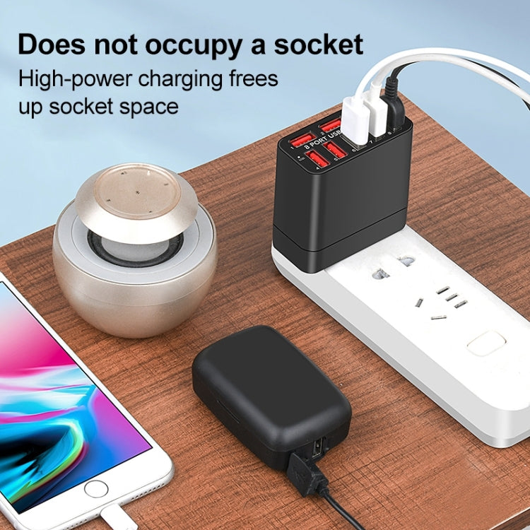 WLX-82 40W Max 8 Ports USB Charger Adapter, US Plug
