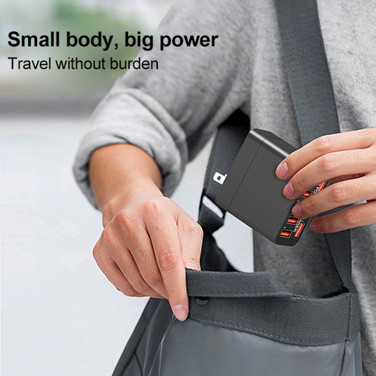 WLX-82 40W Max 8 Ports USB Charger Adapter, US Plug