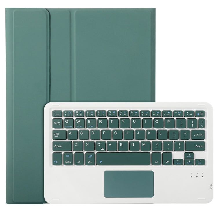 For iPad 11 2025 / 10th Gen 10.9 2022 A10B-A Lambskin Texture Bluetooth Touch Keyboard Leather Tablet Case with Pen Slot, A10B-A