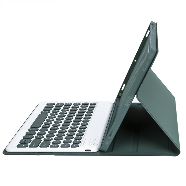 For iPad 11 2025 / 10th Gen 10.9 2022 YA10B Lambskin Texture Bluetooth Keyboard Leather Tablet Case with Pen Slot, YA10B