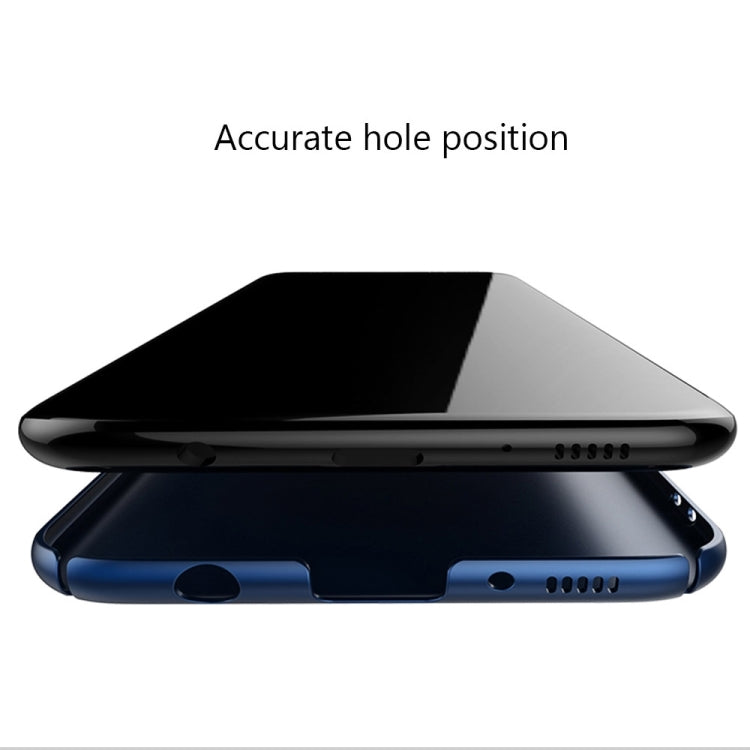 AIQAA For Galaxy S8 + / G9550 Solid Color Metal Paint Plastic PC Dropproof Protective case with Bear Ring Holder