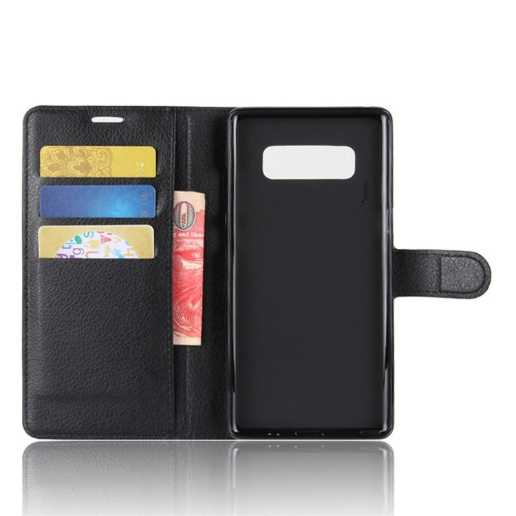 For Galaxy Note 8 Litchi Texture Horizontal Flip Leather Case with Holder & Card Slots & Wallet, For Galaxy Note 8