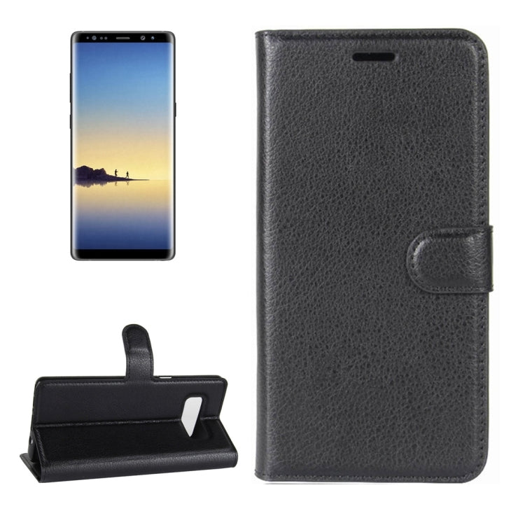 For Galaxy Note 8 Litchi Texture Horizontal Flip Leather Case with Holder & Card Slots & Wallet, For Galaxy Note 8